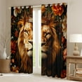 thumbnail image 2 of Manfei Kids Lion King Black Out Curtains, Jungle Wildlife Animal Curtains Pack of 2 (42x63 Each), Vintage Flower Bedroom Curtains, Curtains and Drapes Bedroom Decor, 2 of 6