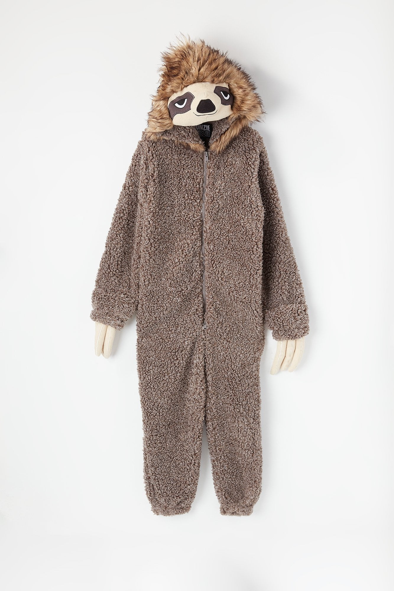 Urban Kids Youth Boys's Youth Soft FauxFur Sherpa Sloth ZipUp Onesie Walmart Canada