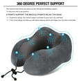 thumbnail image 5 of Power of Nature Travel Pillow Luxury Memory Foam Neck & Head Support Pillow Soft Sleeping Rest Cushion for Airplane Car & Home Best Gift Grey, 5 of 6