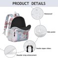 thumbnail image 4 of Pioneer Flower Backpack for School,Cute School Bag,Schoolbag with Adjustable Shoulder Straps & Padded Back,15"x11.42"x5.5", 4 of 6
