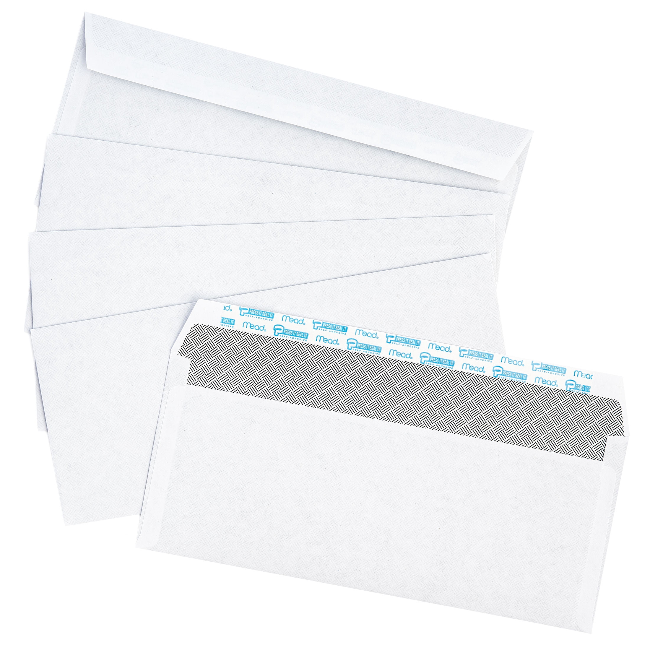 Mead Envelopes Self Seal #10, White Windowless Mailing Envelopes, 500 Pack