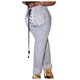 thumbnail image 1 of Pantalones de encaje rasgados a tope Gibobby para Mujer elásticos de Cintura de mezclilla sexy levantan coloridos desgastados blanco S, 1 of 5
