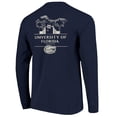 thumbnail image 3 of Men's Navy Florida Gators Comfort Colors Campus Nights Long Sleeve T-Shirt, 3 of 3