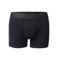 thumbnail image 3 of Deago Men's Stretch Boxer Briefs Soft Cotton Open Fly Underwear Tagless Regular Leg (Black, XL), 3 of 8