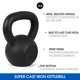 thumbnail image 2 of Juego de Pesas Rusas Yes4All Hierro Fundido Macizo 11,3 a 36,3 kg Color Negro, 2 of 18