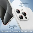 thumbnail image 4 of JETech Ultra Slim (0.35mm Thin) Case for iPhone 15 Pro 6.1-Inch, Camera Lens Cover Full Protection, Lightweight Matte Finish PP Hard Minimalist Case, Support Wireless Charging (White Titanium), 4 of 6