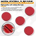 thumbnail image 4 of 343-4024 Trailer Hub Caps for Stemco,Aluminum Hub Cap for Trailer Axle with Extra 4 Rubber Plugs and Gaskets(Pack of 2), 4 of 5
