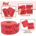 thumbnail image 4 of THOPBPRK 500 Raffle Tickets Double Roll, Raffle Tickets Roll with Name and Phone Number Information, Paper Raffle, Events, Class Reward & Door Prize for Halloweeen Christmas Party (Red), 4 of 10
