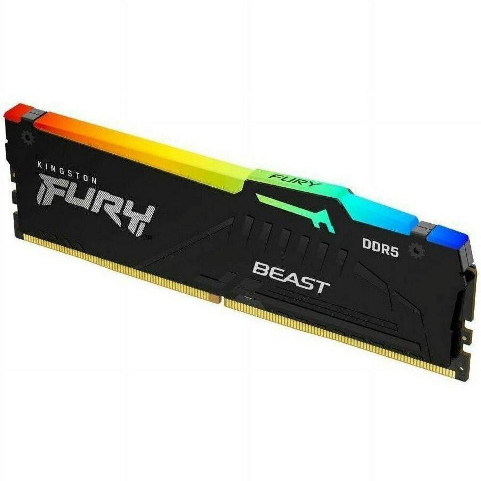 Kingston 32GB (1x32GB) DDR5 6000MT/s CL30 FURY Beast Black RGB