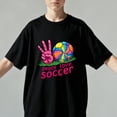thumbnail image 4 of World and Cup Soccer Shirt 𝓴𝓲𝓭𝓼 OdeJous Black T-Shirt for Boygirls,XL, 4 of 5