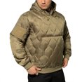 thumbnail image 2 of Rothco Quilted Woobie Hooded Sweatshirt - Coyote Brown, 2 of 6