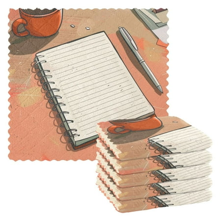 

Notebook Coffee Kitchen Towels 6 Pcs Dish Towels Absorbent Soft Quick Dry Towel Dish Rags for Washing Dishes