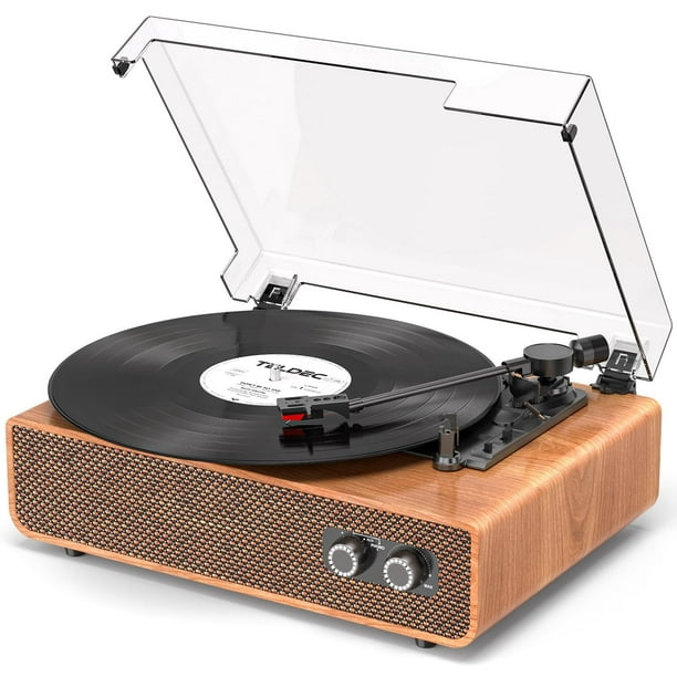 Tocadiscos DANFI AUDIO DF Vintage de 3 velocidades Bluetooth Wood