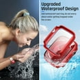 thumbnail image 3 of HAHADAXA Waterproof Case for Apple Watch 40mm SE (2nd Gen) Series 6 5 4 with Tempered Glass Screen Protector, iWatch Full Protective Hard PC Bumper Face Cover for Men Women Accessories 40 mm, 3 of 7