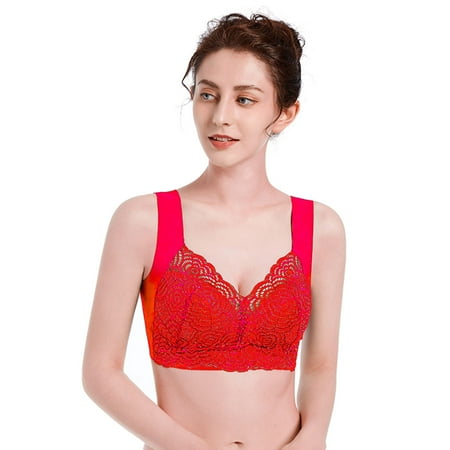 

RPVATI Women s Comfort Lace full coverage Bra Hollow Out Push Up Bra for Women Comfort Wireless Underwire