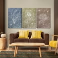 thumbnail image 3 of 3 Piece Canvas Wall Art for Rustic Farmhouse, Living Room Bedroom, Boho Botanical Plant Flower Artwork Picture Floral Painting Canvas Print Decor 24x36 INCH, 3 of 7