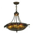 thumbnail image 2 of Lighting 22.5'W Greenbriar Oak W/Uplights Inverted Pendant, Antique Copper - 148006, 2 of 4