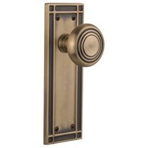 Nostalgic Warehouse Misdec_Sd_Nk Deco Solid Brass Single Dummy Door Knob - Brass