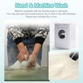 thumbnail image 6 of 2Pcs Plush Faux Fur Area Rug School Locker Rugs 12 x 12 Mini Square Fluffy Area Carpet with Non Slip Backing Sky Blue Sheepskin Furry Plush Cushion for Jewelry Photography Seat Pad Mat, 6 of 8