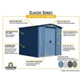 thumbnail image 4 of Arrow 6 x 7 x 6 ft Light Grey Shed, 4 of 7