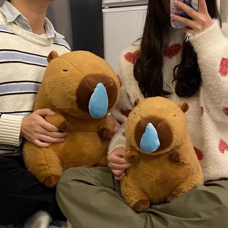 Gclcm Capybara Plush Toy – Soft Hug Doll with Scarf, Gift for Kids