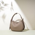 thumbnail image 5 of Genuine Cowhide Women Hobo Bag, Adjustable Crossbody Shoulder Bag, Blue Pebbled Leather, 5 of 6