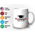 thumbnail image 3 of Graduation Mug White 11oz - Phinished Class of 2022 - PhD Graduation College Student Doctoral Degree, 3 of 7