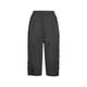 thumbnail image 5 of Pantalones capri con cintura elástica y botones laterales para mujer - Pantalones informales holgados de color liso, 5 of 5