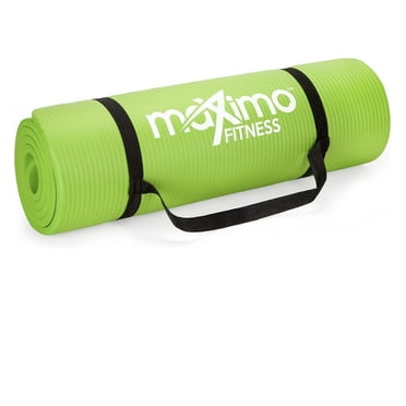 Maximo Fitness Green Exercise Mat with Carry Strap