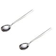 thumbnail image 1 of 2Pack Spoon Stainless Steel Korean Spoon Soup Spoon Long Handled Dinner Spoon Rice Spoon Table Spoon For Home Kitchens Or Dining Rooms Tableware Silver, 1 of 8