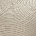 thumbnail image 2 of Round Pouf in White Dyed Natural Wool by Diamond Sofa, 2 of 16