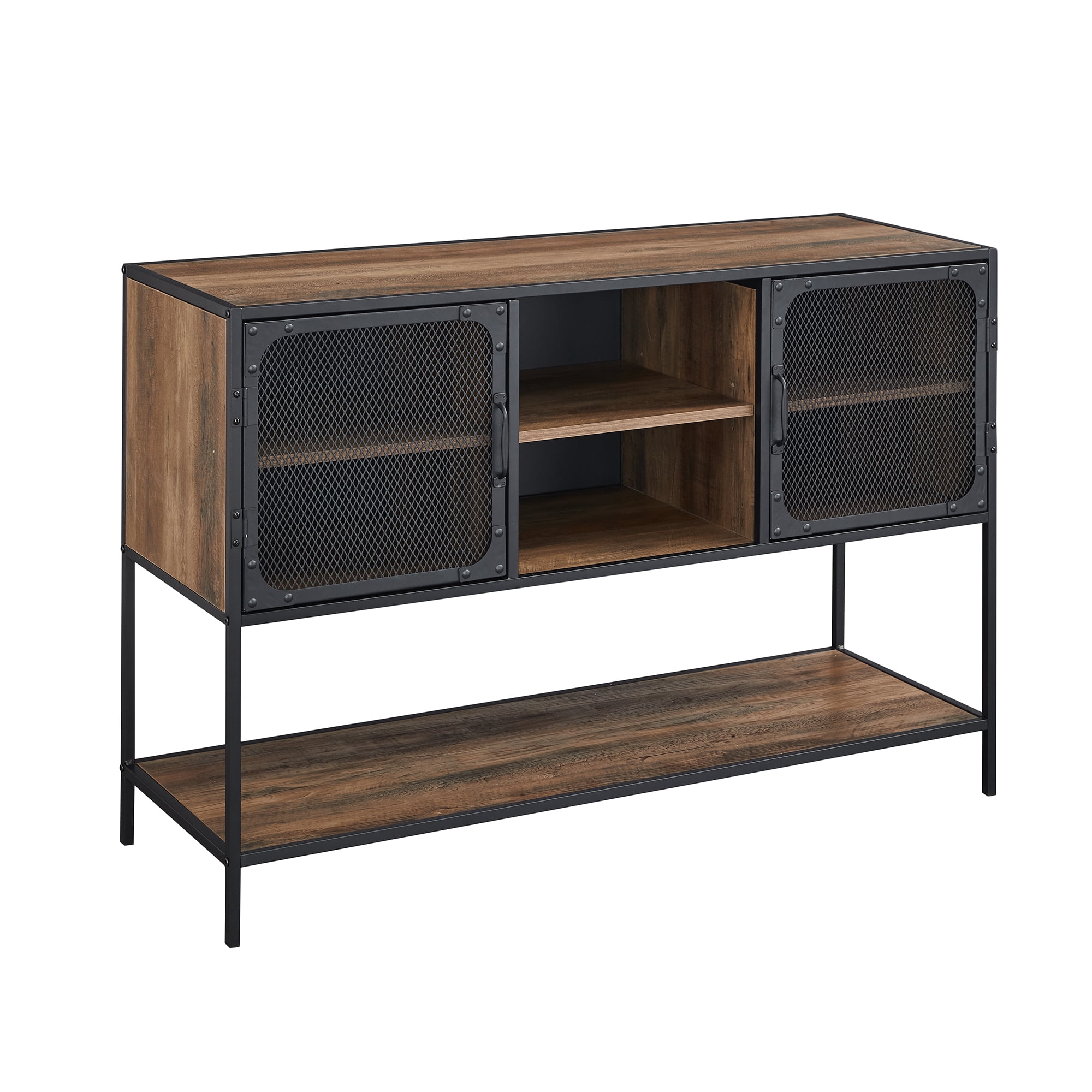 Yuma Reclaimed Barnwood 2 Door Riveted Buffet by River Street Designs