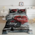 thumbnail image 2 of Feelyou King and Queen Bedding Comforter Set for Couple, Western Rustic Cabin Twin Comforter Sets, Romantic Valentines Day Reversible Bedding Set, Ultra Soft Bedroom Decor, 2pcs, 2 of 8