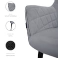 thumbnail image 4 of SET DE 2 SILLAS VELVET MODERNAS PARA COMEDOR MARCA GRAVITA, 4 of 6