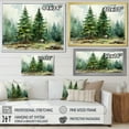 thumbnail image 4 of Designart "Serene Simplicity Minimalist Pine Forest III" Floral Framed Wall Art - Traditional Green Tree Pine Entryway Framed Wall Art, 4 of 6