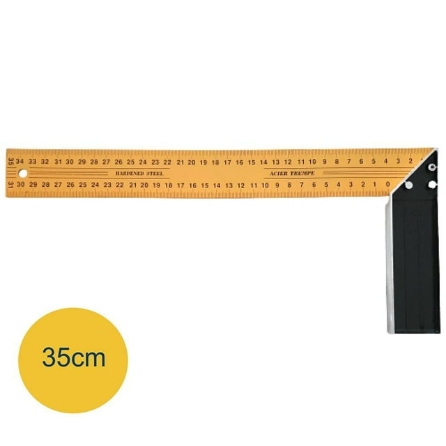 90 Degree Right Angle Corner Ruler 250mm 350mm Stainless Steel Handle for Woodworking Measuring Carpenter Tools 35cm
