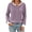 Purple, variant on TEMOFON Long Sleeve Shirts for Women Fall Womens Tops with Button Crew Neck Lightweight Sweater for Women