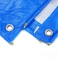 thumbnail image 4 of Unique Bargains Tarps 10Ft x 13Ft Blue Waterproof Poly Tarp Cover with Grommet for Camping, 4 of 7