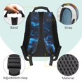 thumbnail image 6 of KUIFORTI Blue Lightning Dinosaur Print Boys Kids School Backpack 17 Inch Large Capacity with Side Pockets Suitable for Elementary Middle Students Back to School Supplies Gifts for Kids, 6 of 7