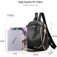 thumbnail image 4 of Mochila para mujer Bolso de hombro Bolso impermeable para niñas Mochilas escolares 3 en 1 Mochilas escolares Mochilas Bolsos de hombro Ocio para adolescentes Bolsas de viaje para niñas Campus PU duradero Rojo Verde, 4 of 5