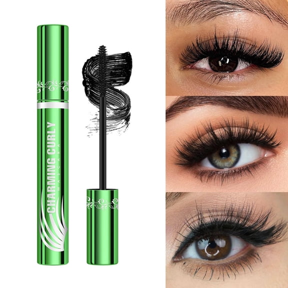 Kokovifyves 10ml Green Plating Mascara, Lengthening Thickening Slim Lashes, Waterproof Non-Smudging Cosmetics