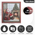 thumbnail image 4 of Christmas Santa Claus Dishwasher Magnet Cover Magnetic Refrigerator Wash Machine Cover Decal Decorative Appliances Sticker for Kitchen Home Cabinet Decor 23"x26", 4 of 6