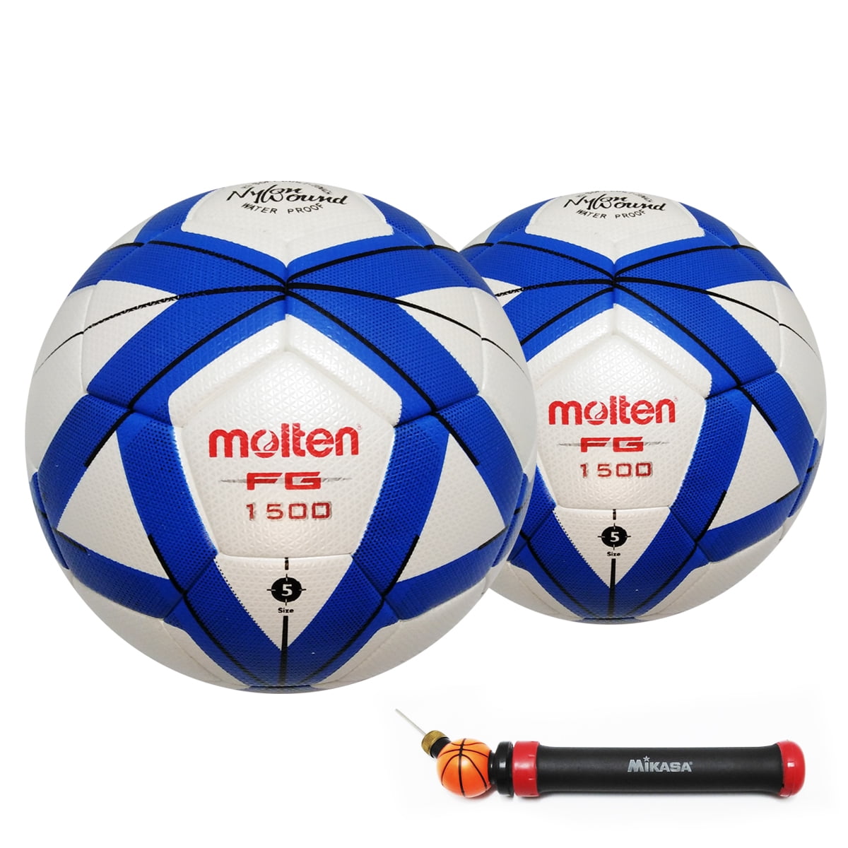 Molten FG1500 Soccer Football Ball Size 5 2 Pack