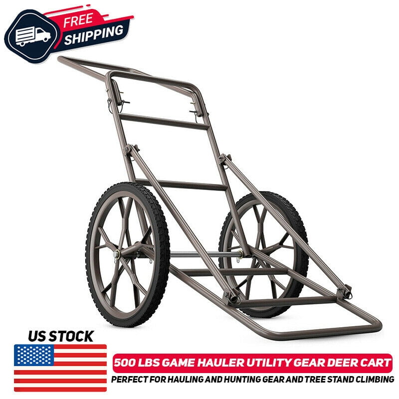 NEW Moccha 500lbs Capacity Folding Deer Game Hauler Cart with Big