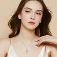 thumbnail image 6 of Mouliraty Crown Cross Necklace for Women, Necklace NecklaceHip Hop Versatile Sense, Pendant Necklace for Women Trendy Simple Cross Charm Jewelry for Women Christmas Decorations, Gold, 6 of 6