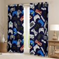 thumbnail image 2 of Erosebridal Gamer Curtain Gaming Window Curtains Gamepad Curtain Panels Teens Juvenile Retro Video Games Grommet Curtains For Living Room Dorm Decorative,Colourful 52"Wx84"L,2 Panels, 2 of 6