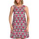 thumbnail image 1 of Balery Hearts And Lines Vestidos de verano para mujer con estampado: vestido holgado sin mangas, vestido playero informal y cómodo para días calurosos., 1 of 7