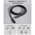 USB Type C Extension Cable, (6Ft/1.8m) USB 3.2 Gen1(5gbps) Male to Female Extender Braided Data