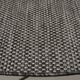 thumbnail image 3 of Safavieh Courtyard Finnian Solid Indoor/Outdoor Area Rug, Black/Beige, 7'10" x 7'10" Round, 3 of 12
