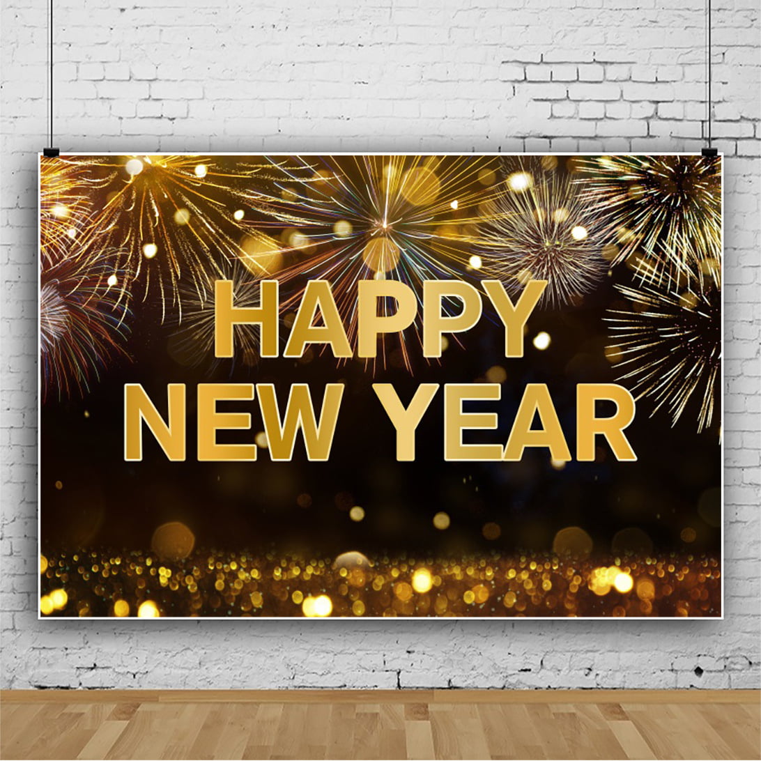 Happy New Year Background Cloth for New Year Party Decoration Happy New  Year Backdrop with Designs for 2023 New Year Party Photography  Supplies（120*80cm） 